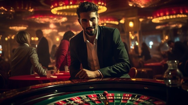 Antarmuka permainan Blueprint Gaming di platform libra168 menampilkan slot video dan opsi live-dealer